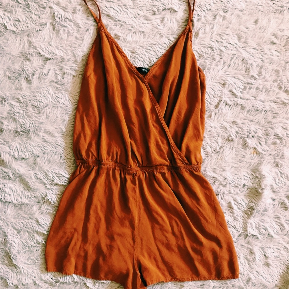 Rusty orange romper